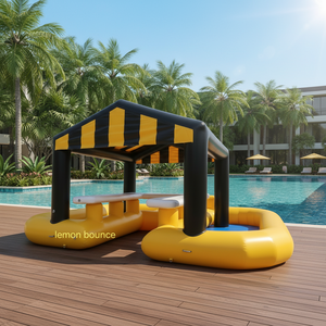Bar Flotante Inflable de PVC para Eventos Comerciales, Bar Flotante con Carpa Inflable para Uso Comercial - Product Image 3