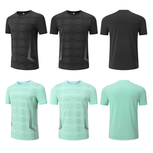 New Design High Elastic Jogging <b>Shirts</b> for <b>Men</b> Printable Breathable Sports <b>Compression</b> <b>Shirts</b> <b>Men</b> Gym O-neck Short Sleeve T-tops - Product Image 3