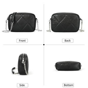 حقيبة جلدية صغيرة للهاتف المحمول مع إمكانية وضع شعار مخصص، حقيبة كتف من الجلد الأصلي للنساء - Product Image 4