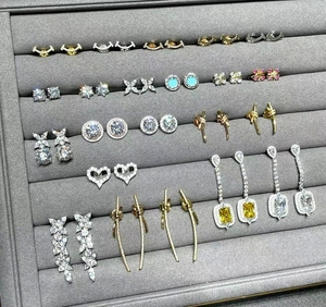 ต่างหู jhumka Aros DE PLATA ต่างหูสตั๊ด925 aretes acero inoxidable VINTAGE Earrings pendienles de perlas - Product Image 1