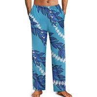 Dernier modèle Design Pantalon de pyjama décontracté super doux à imprimé hawaïen personnalisé à la mode puakenikeni imprimé à la demande