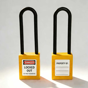 Candado de Seguridad de Nailon de 76 mm, Cumple con la Normativa CE, Aislado, con Llaves, para Protección de Válvulas Industriales Grandes y Interruptores de Circuito - Product Image 1