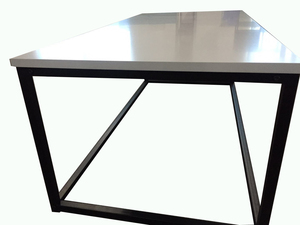 Tavolino moderno con struttura in metallo <span class=keywords><strong>allungabile</strong></span> piano in legno semplice Design europeo per la casa Hotel arredamento <span class=keywords><strong>sala</strong></span> bagno - Product Image 6