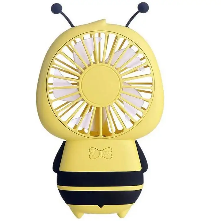 Sevimli küçük arı çocuk koleksiyonu el fanı taşınabilir Fan Mini USB şarj edilebilir Fan