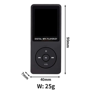 เครื่องเล่น MP4 แบบพกพาขนาดเล็กพิเศษบางเฉียบ 7 มม. เสียงคุณภาพสูงไร้การสูญเสีย เหมาะสำหรับนักเรียน อุปกรณ์พกพาขนาดพกพา เครื่องบันทึกเสียงดิจิตอล - Product Image 2