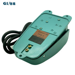 Interrupteur au pied auto-réinitialisable et autobloquant TFS-2 TFS-3, boîtier en aluminium vert, 1-10A 250VAC avec câble de 1-2 mètres, en stock - Product Image 1