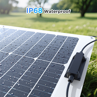 Panel Solar Flexible Callsun con Marco Blanco de 50W, PERC A+, Monocristalino, 23% de Eficiencia, IP68/IP66, Resistente al Agua, Antiamarilleo, Duradero