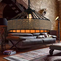 Lustre industriel LED anti-éblouissement en aluminium, taille moyenne, pour entrepôt, salle à manger, lampe de table