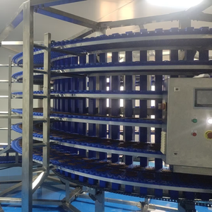Hội thảo lên men lưới vành đai xoắn ốc Hệ thống băng tải tháp xoắn ốc làm mát băng tải băng tải thép không gỉ cho bánh mì tráng miệng - Product Image 5