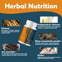 Comprimés de Maca et d'Huître pour Hommes – Amélioration des Performances, Soutien Efficace, Stimulant d'Humeur – Formule Herbal à base de Maca et de Ginseng