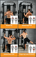 Machine de musculation multifonctionnelle pour usage intérieur – Appareil complet en acier pour exercices de musculation des pectoraux, du dos et des bras