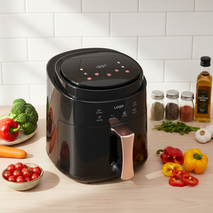 <span class=keywords><strong>Freidora</strong></span> <span class=keywords><strong>de</strong></span> Aire Doméstica <span class=keywords><strong>de</strong></span> 1400W y 6.0L con <span class=keywords><strong>Precio</strong></span> <span class=keywords><strong>de</strong></span> Fábrica, Antiadherente PFA, Protección contra Sobrecalentamiento, Ahorro <span class=keywords><strong>de</strong></span> Energía y Control Digital - Product Image 1