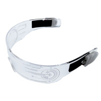 Lunettes LED Cyberpunk à la mode qui brillent dans le noir, en acrylique, pour les fêtes, hommes et femmes
