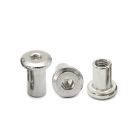 Écrou à six pans creux à tête plate en acier inoxydable galvanisé M2-M12, acier allié, grade 10.9