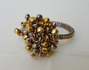 Silver and Gold Iron Ghungroo Napkin <b>Rings</b> - Product Image 1