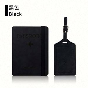 Cartera Minimalista Rectangular de PU de Alta Calidad, Estuche para Pasaporte con Protección RFID, Soporte Giratorio para Lectura con Diseño de Madera, Ecológico - Product Image 2