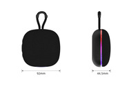 Tissus de camouflage anti-poussière pour enceintes portables d'extérieur avec poignée en caoutchouc pour haut-parleur V5.3, subwoofer, audio RGB TWS