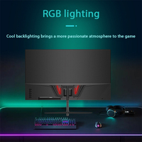 Moniteur de jeu pour PC à écran plat OEM/ODM de 23,8 pouces, noir, 165 Hz, résolution 1920x1080p FHD, écran large, moniteur LED