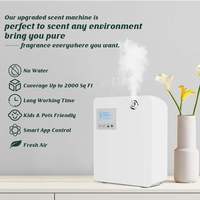 Diffuseur d'arômes commercial pour hôtel avec écran LCD, capacité de 200 ml, prise américaine - pour la diffusion de parfum dans les espaces publics