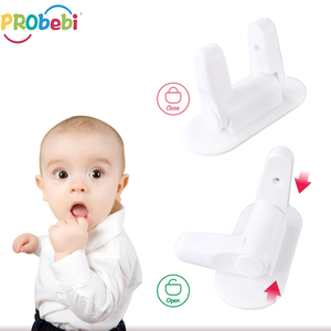 Probebi poignée de porte en plastique auto-adhésive serrure de levier de porte de sécurité pour bébé - Product Image 4