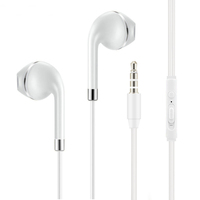 Pas cher Casque Filaire Haute Qualité Oreille Casque-Blanc 3.5mm
