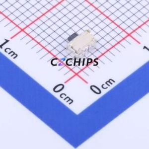 TS-1010GS-B Tactile Switch SMD Switch Single Pole Single Throw Rectangle Button 1.6N Horizontal Mount - Product Image 2