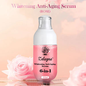 Suero Blanqueador y Antienvejecimiento Zaleyae <span class=keywords><strong>Rose</strong></span> 6 en 1, Antiarrugas, Atenúa Líneas Finas, Hidratante, Repara la Piel Opaca, Esencia para el Cuidado Facial, 50 ml - Product Image 4