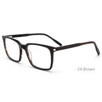 Fabricants de ventes chaudes Feuilles d'acétate à bas quantité minimale de commande Montures de lunettes vintage Montures optiques carrées Lunettes de vue