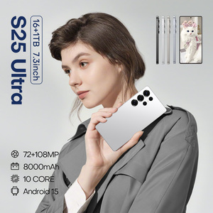 Toptan S25Ultra 5G Smartphone 16GB + 1TB bellek Decacore <span class=keywords><strong>CPU</strong></span> 108MP Android oyun telefonu 7.3 inç ekran Snch Sn Chsna cep telefonu - Product Image 4