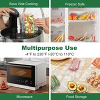 28*500cm Offre Spéciale sans BPA sac de scellage en plastique sous vide pochette d'emballage alimentaire PA PE sacs sous vide rouleau alimentaire sous vide