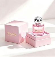 Flacon de parfum vide de luxe en verre 30ml/50ml/100ml, finition mate, couleur personnalisée rose, flacon de rangement, MOQ 100 pièces