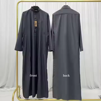 Vêtement Musulman de Haute Qualité, Robe Islamique d'Usine Al Aseel Dubaï, Jubbah Thobe Saoudien pour Hommes, Thobe pour la Vente en Gros