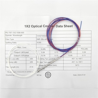 Divisor Óptico de Alta Calidad con Material LSZH, 1310/1550nm, 10/90 Desbalance, 3 Ventanas, Relación de División 1X2, Acoplador Óptico FBT, Mini Divisor Monomodo