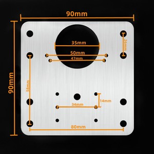 Plaque de réparation en acier inoxydable pour charnière, accessoire de fixation pour porte d'armoire - Product Image 5