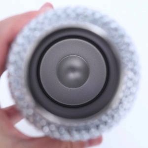 Glam Stainless Steel Leak-Proof Vacuum Bottle with Thermal Insulation Glitter Finish Bluetooth Silicone Sleeve for Travel - Product Image 6