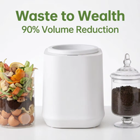 Broyeur de déchets alimentaires continu en acier inoxydable, moteur électrique DC de qualité industrielle, pour composteur extérieur domestique et de cuisine