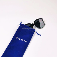 Sac pochette à logo personnalisé emballage de lunettes couverture solaire en tissu doux microfibre à la mode pochette de protection pour lunettes de soleil