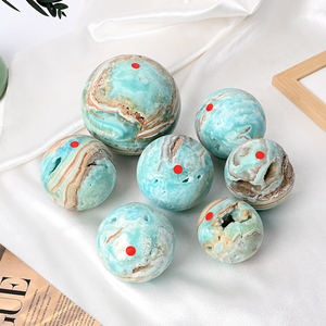 Wholesale Natural Healing <b>Crystal</b> Spheres Polished Quartz Gem Hemimorphite <b>Crystal</b> <b>Ball</b> for Feng Shui Decoration - Product Image 5
