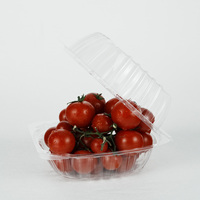 BOPS jetable flip-top boîte en plastique transparent pour gâteau pain gaufres biscuits pâtisserie emballage