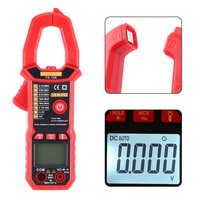 Pince-mètre numérique entièrement automatique courant AC True RMS plage automatique 6000 compteurs, température, capacité, Diodes