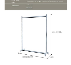 Expositor de Ropa y Sombreros con Ruedas de Acero Inoxidable, Venta Directa de Fábrica, Ideal para Tiendas de Ropa - Product Image 2