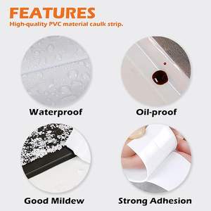 <span class=keywords><strong>Cinta</strong></span> de calafateo de PVC autoadhesiva impermeable en tira de sellado de calafateo de inodoro blanco <span class=keywords><strong>para</strong></span> protector de borde de pared de suelo de <span class=keywords><strong>fregadero</strong></span> - Product Image 5