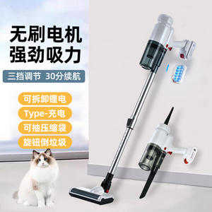 Aspirateur sans fil portatif sans balais avec batterie amovible, forte puissance d'aspiration, nettoyage humide et sec, utilisation domestique portable - Product Image 1