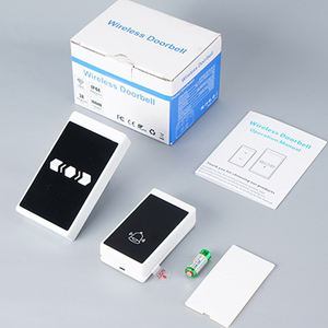 Sonnette de porte blanche étanche de conception domestique sonnette de porte de batterie d'anneau sans fil intelligent en plastique - Product Image 6