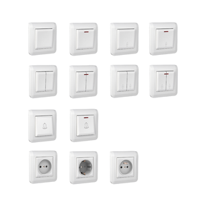 Chất lượng cao Châu Âu PC cảm ứng Bảng điều chỉnh tường chuyển đổi ổ cắm 13A/20A nhà điện cho khách sạn thiết kế mới <span class=keywords><strong>16A</strong></span> <span class=keywords><strong>250V</strong></span> chuyển đổi ánh sáng - Product Image 4