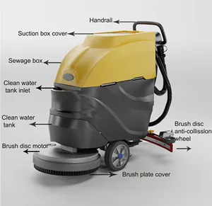 Reinigingsmachine Apparatuur Droger Wassen Marmeren Tegel Lopen Achter Elektrische Floor Cleaning Machine