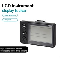 Afficheur LCD électrique S866, panneau de commande pour trottinette électrique 24V 36V 48V avec prise SM