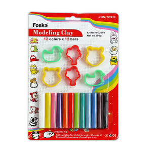 Barres <span class=keywords><strong>d</strong></span>'argile à <span class=keywords><strong>modeler</strong></span> FOSKA non-crispantes de 190g, texture douce et souple, pour projets scolaires, cours <span class=keywords><strong>d</strong></span>'art, fêtes ou cadeaux amusants - Product Image 6