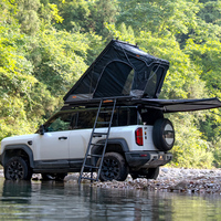 Tente de toit de voiture ADA OVERLAND à installation rapide, tente de camping pour véhicule avec matelas en mousse à mémoire de forme pour les aventures hors route