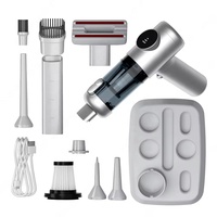 Aspirateur à main sans fil rechargeable, mini aspirateur portable avec accessoires complets pour le nettoyage des poils d'animaux, de la voiture et de la maison